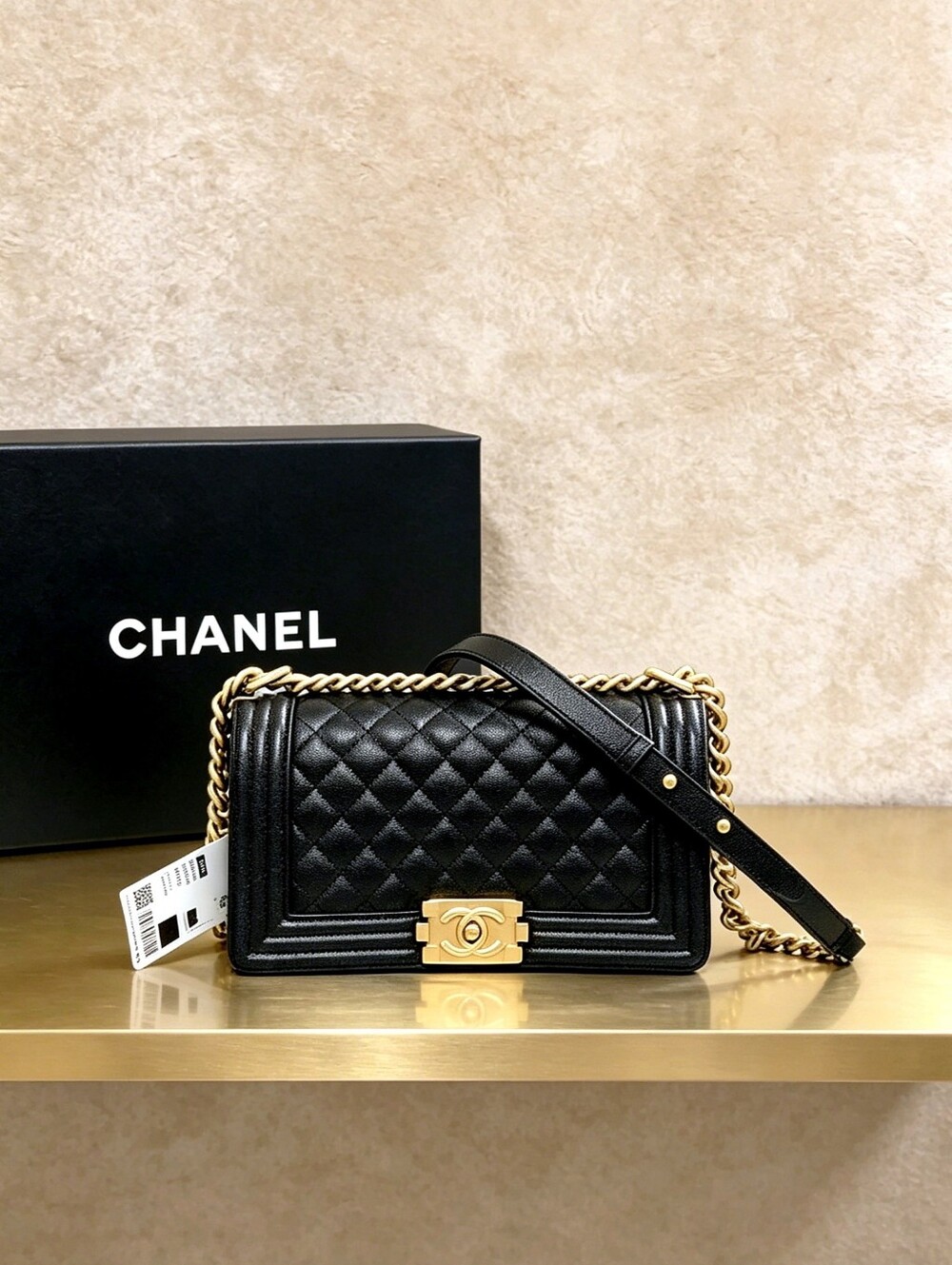Chanel Boy Medium in Quilted Lambskin
